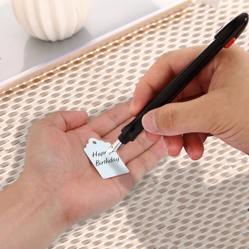 FEMELI 2000 Pcs White Blank Paper Price Tags - 1.75 x 1.1 Inches Unstrung Marking Tags for Clothes, Shoes, Jewelry - Image 4